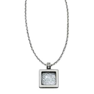 Brighton Meridian Zenith Shaker Necklace Silver‎ Crystals 27 Inch